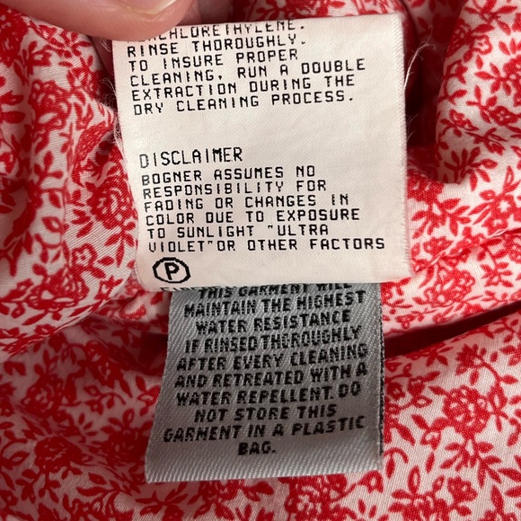 vintage Bogner red pullover embroidered ski parka with Fiberfill lining size 8 - Picture 11 of 12